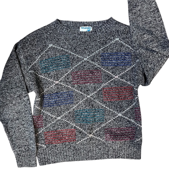 Vintage Print Wrangler Sweater - Picture 1 of 3
